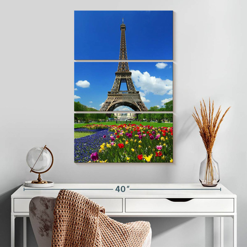 Eiffel Tower At Springtime, 32" H x 20" W