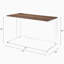 Walnut Writing Desk With USB Port-110644348