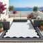 Tapis d'extérieur 8 x 10 festonné imperméable pour terrasse de camping / caravane
