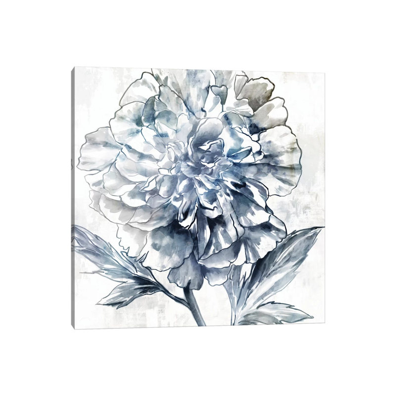 Japanese Peony II by Isabelle Z - Painting on Canvas, 66.04 cm H x 66.04 cm W x 3.175 cm D, Wrapped Canvas