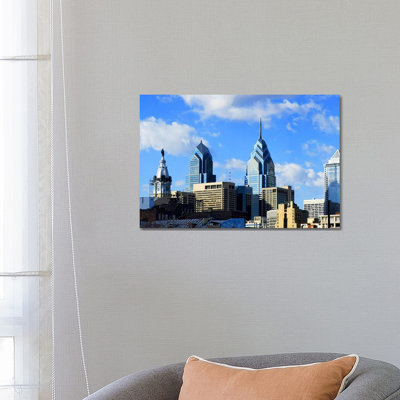 Skyscrapers In A City, Liberty Place, Philadelphia, Pennsylvania, USA by Panoramic Images - Wrapped Canvas Gallery-Wrapped Canvas Giclée