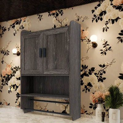 Space Saving Medicine Cabinets, Mdf Wood Adjustable Rustic Bathroom Storage