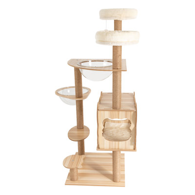 Dayane Multi-Level Modern Cat Tree Tower (33 lbs Capacity)