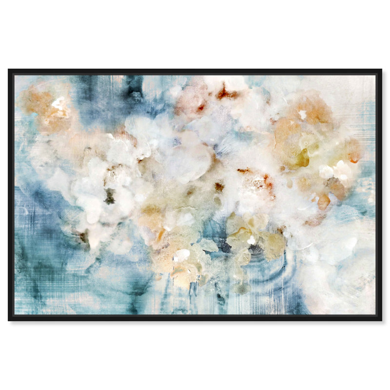 «Flowering Petals Morning», impression sur toile, H 16 po x l 24 po, Cadre noir