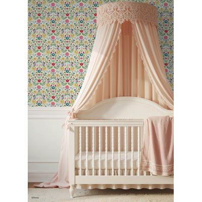 Disney Snow White Wishing Garden Cream Peel and Stick Wallpaper