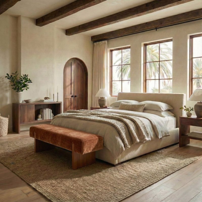 Caselynn Upholstered Bench, Amber
