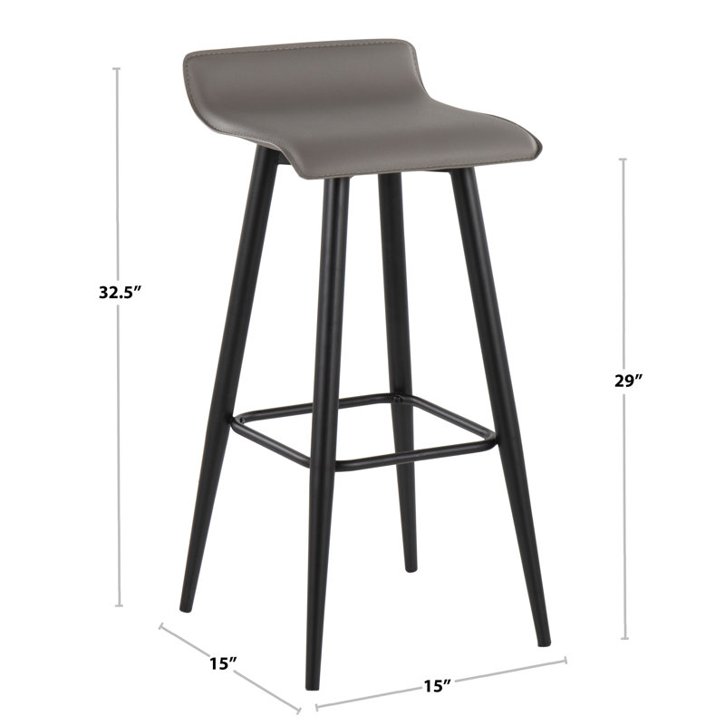 Tabouret de bar Vannatta, Gris
