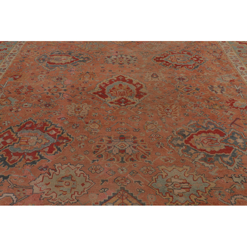 Antique One-of-a-Kind 13'4" X 15'10" Hand Knotted Area Rug