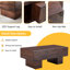 Bureau moderne simple de couleur noyer, 43,3 po x 21,6 po x 17,2 po, espace de travail spacieux, matériau tendance 43,3 po x 21,6 po x 17,2 po, rangement pratique, pieds, facile à assembler et à nettoyer