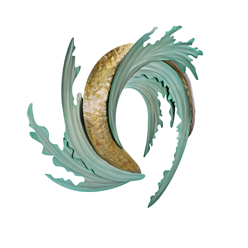 Handmade Modern Abstract Wall Decor on Metal