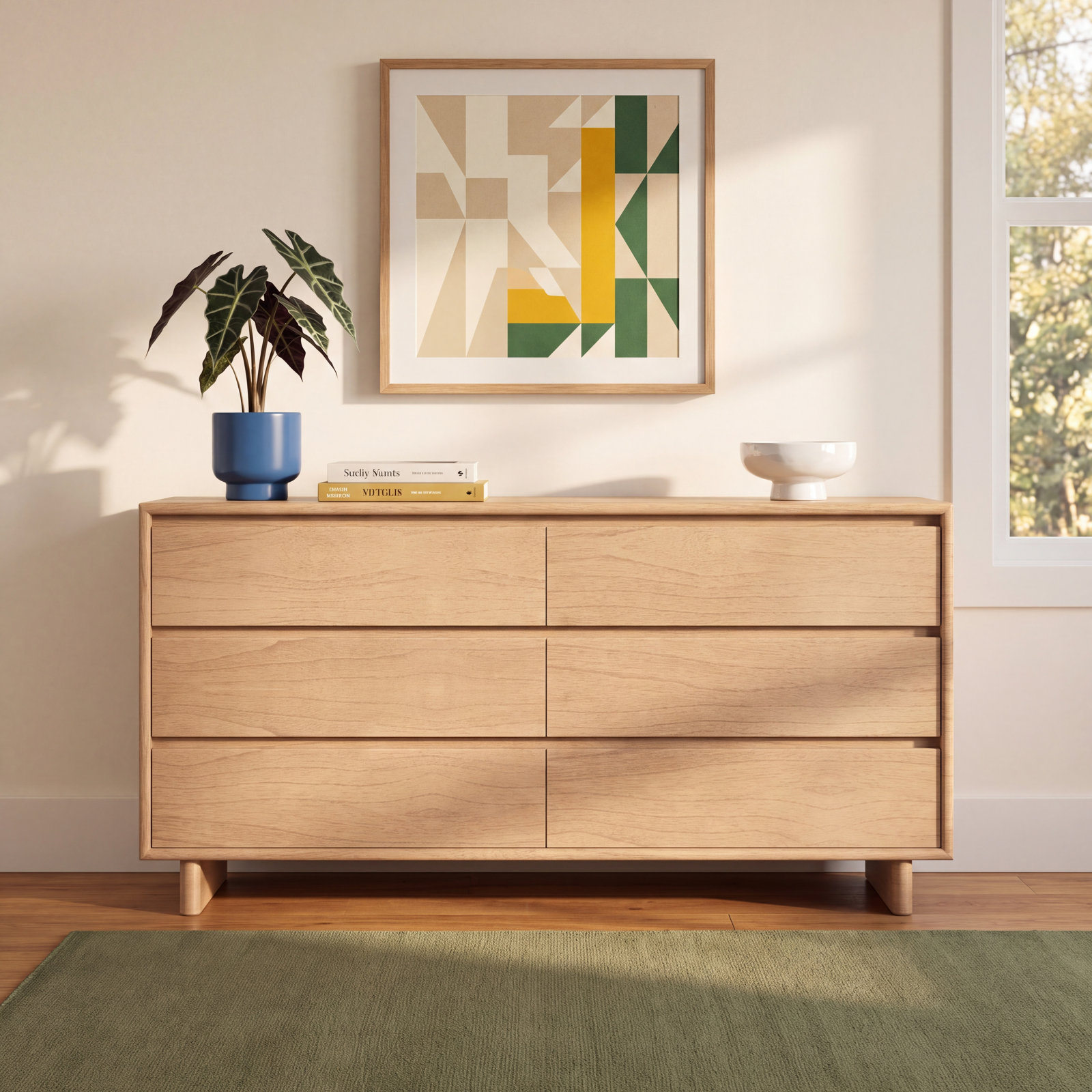Soleil 62" Double Dresser, Natural