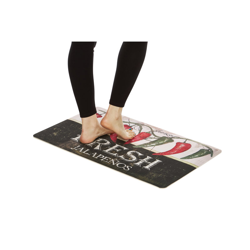 Dabbs Modern & Contemporary Polyester Non-Skid Kitchen Mat