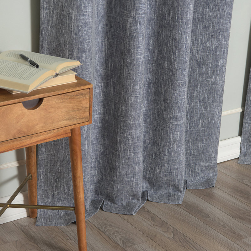 Blinni Blackout Curtain, Indigo, 52" W x 96" L