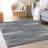 Premium Machine Washable Prisco Gray Rug-1555130336