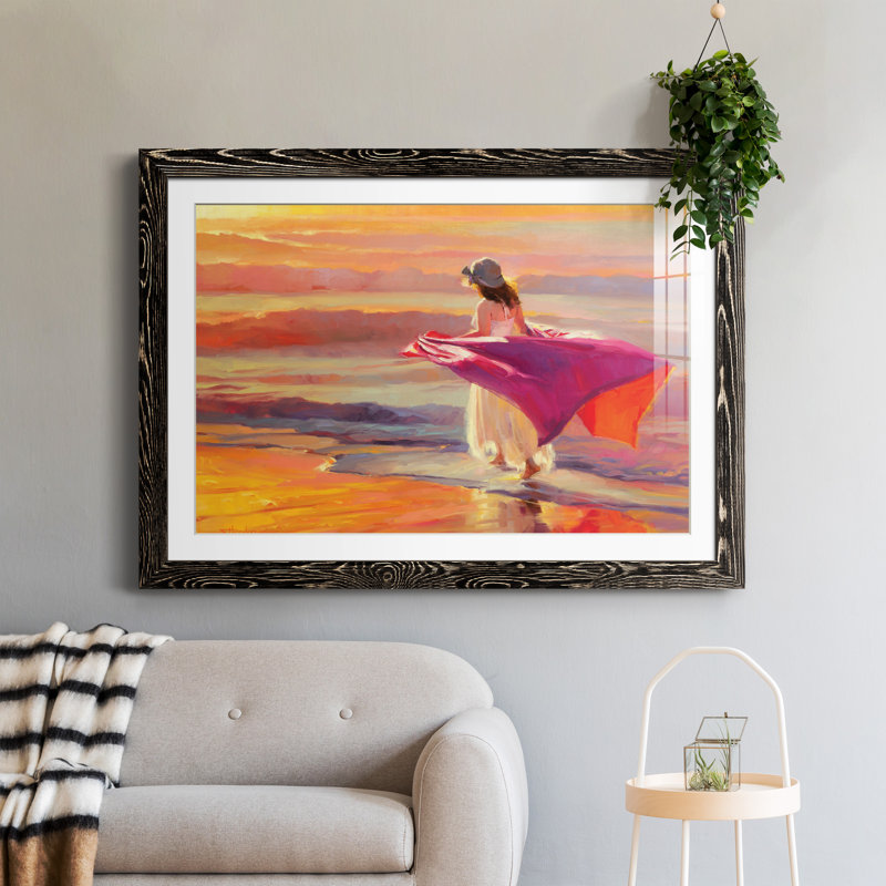 Catching the Breeze - Peinture encadrée, H 31,5 po x l 23,5 po x P 1,5 po, Cadre noir