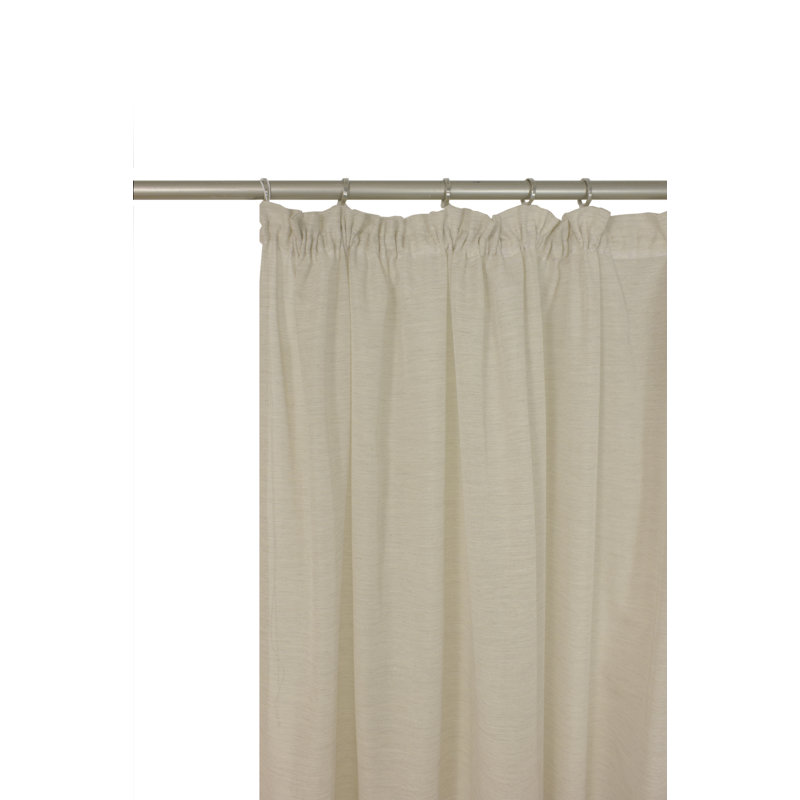 Peck Pencil Pleat Room Blackout Single Curtain, 142cm Width x 255cm Drop, Beige