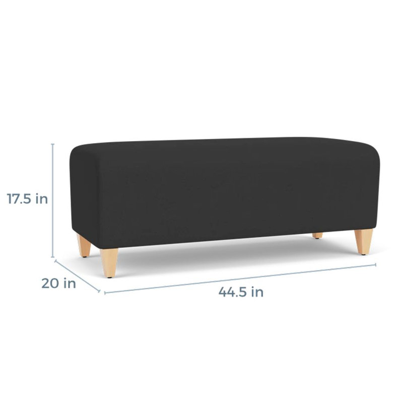 Banc de réception Siena, Naturel, Graphite portes ouvertes