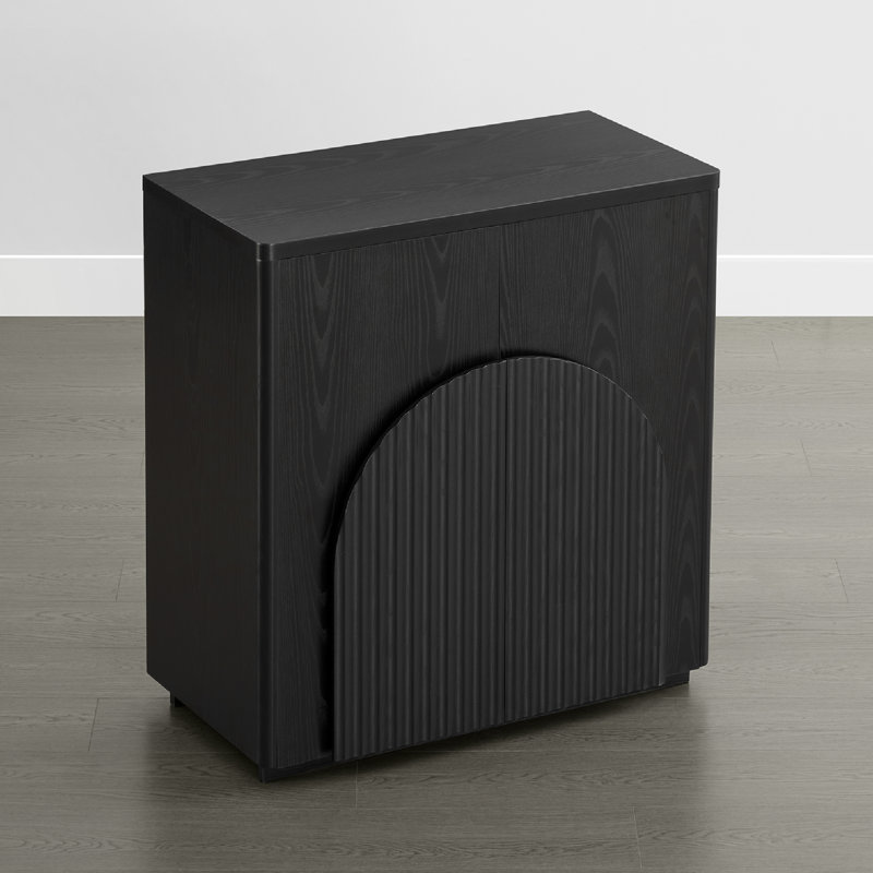32'' Sideboard Storage Cabinet With Doors And Shelves, Black