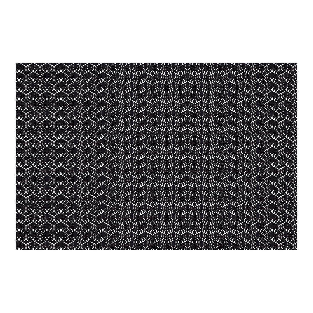 Strukturierte Tapete Black Dot Pattern 1,9 m x 288 cm