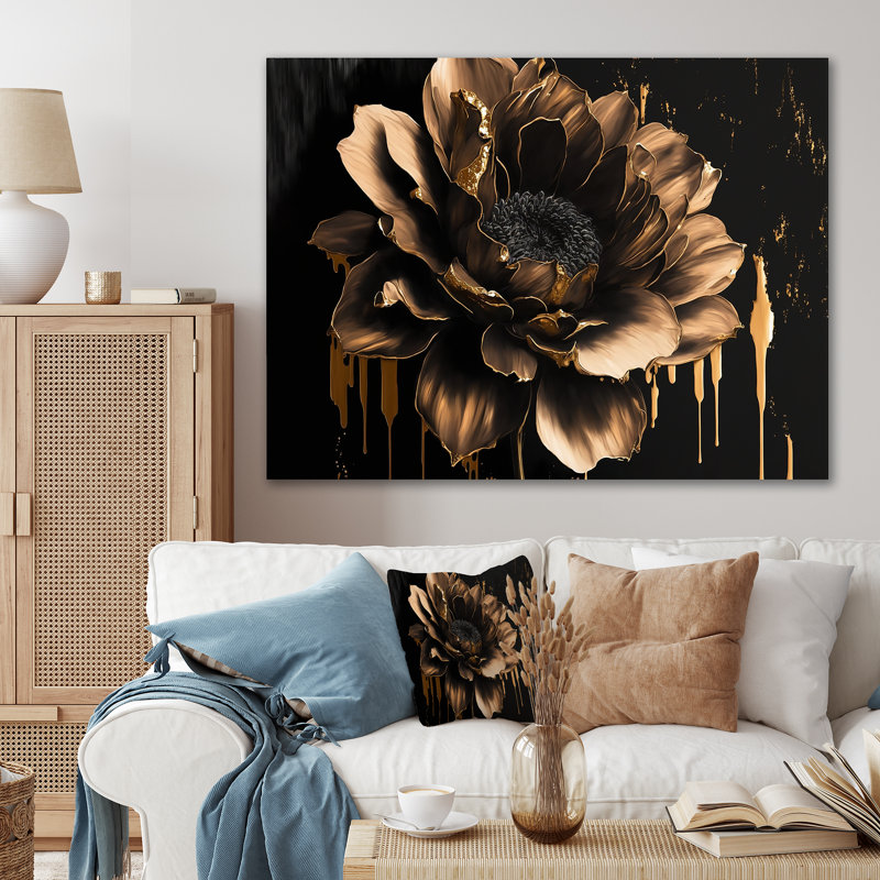 Décoration murale Dahlia, H 34 po x l 44 po
