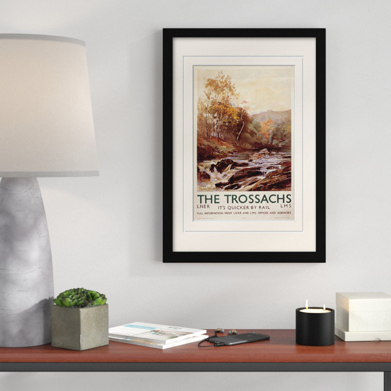 The Trossachs - No Frame Rectangle Print, 59cm H x 40cm W, No Mount, Wood