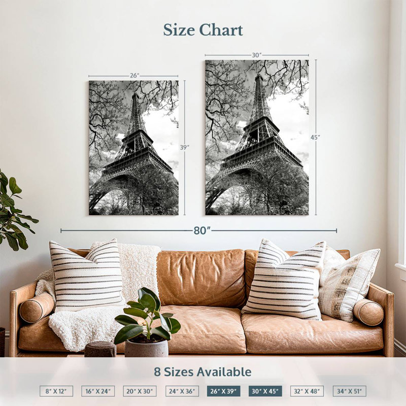 Aime Eiffel Tower Paris France Europe, 39" H x 26" W