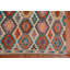 Tapis oriental géométrique en laine Kilim 10 x 16