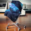 Blue Nebula in Cosmos - Coussin imprimé abstrait-1517448192-1517448205