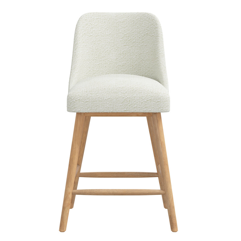 Tabouret Gallie, Tabouret de comptoir (siège d'une hauteur de 27 p, Boucle neige classique, Naturel
