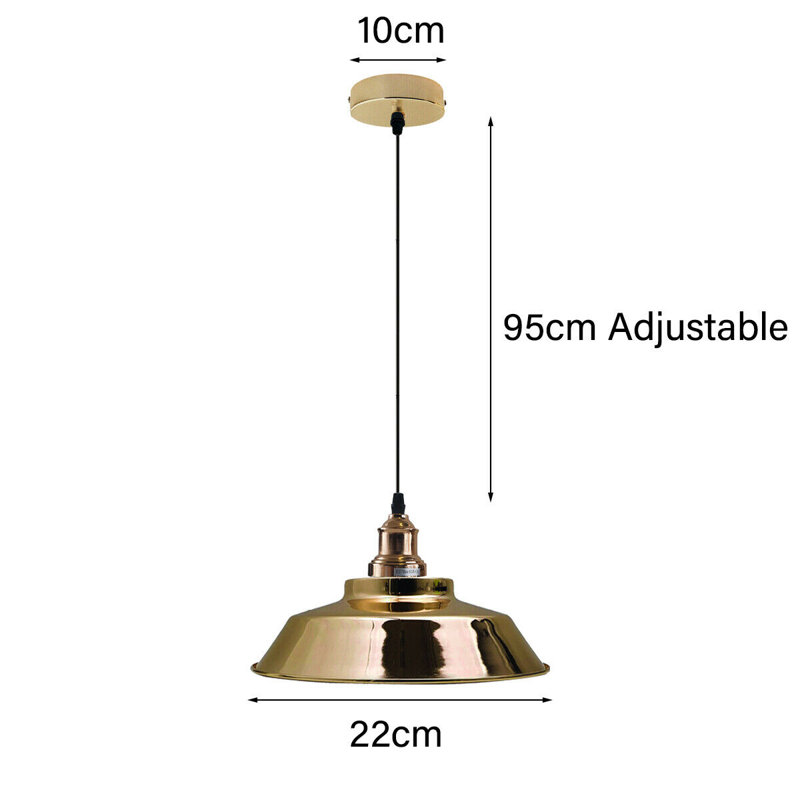 Wetumka 1 - Light Pendant, French Gold, French Gold