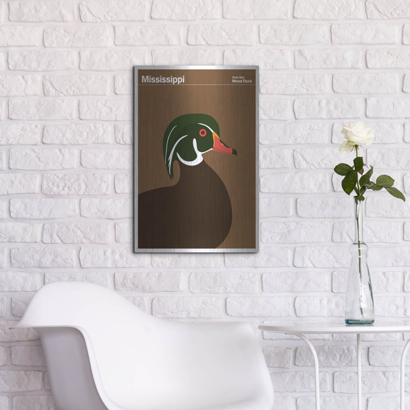 Luxe State Art «State Posters MS» par Print Collection «State Posters MS» par Print Collection, H 24 po x l 16 po