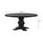 Round 60-inch Pedestal Base Dining Table Black
