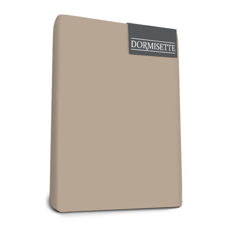 de Luxe Fitted Sheet, Taupe, 140 x 220cm