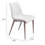 Chaise de salle à manger Magnus (ensemble de 2) brun et noyer-903764849