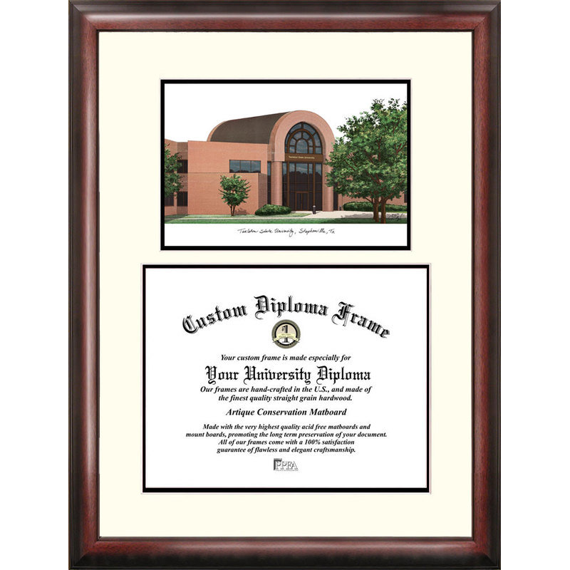 Cadre de diplôme de lithographie tarleton state texans universitaires NCAA