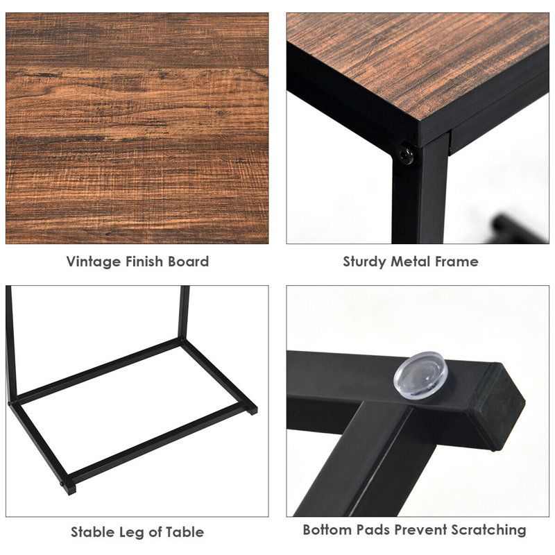 Pax Frame End Table, Brown