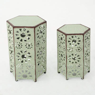 Crepeau Iron Top Nesting Tables