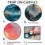 «Pink Blue Summer Coastal Astral Observerals - Reproductions d'art mural-106117429-106117430