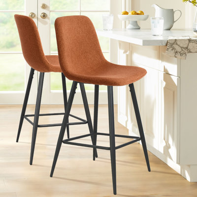 Seidman 26" Upholstered Low Back Counter Stool