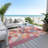 Machine Washable Indoor/Outdoor Xhevrie Paprika Rug-1304959877