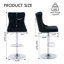 Swivel Upholstered Velvet Adjustable Height Bar Stool-2108636920-2108636924