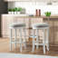 Tabouret de bar et de comptoir en bois d'hévéa Natick-72727855-72727859-72727861