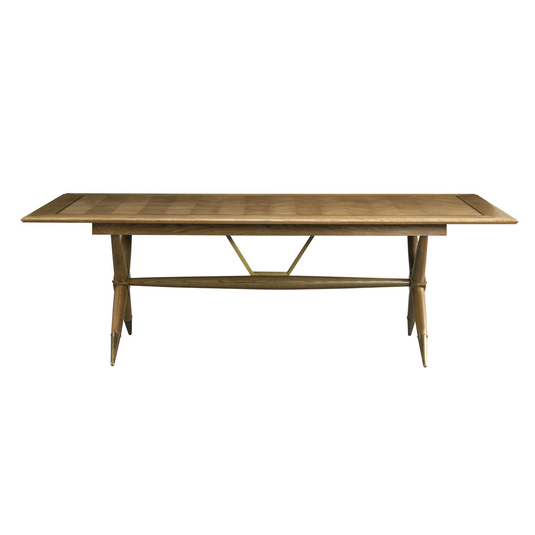 Dunand Oak Solid Wood Top Dining Table Mr and Mrs Howard