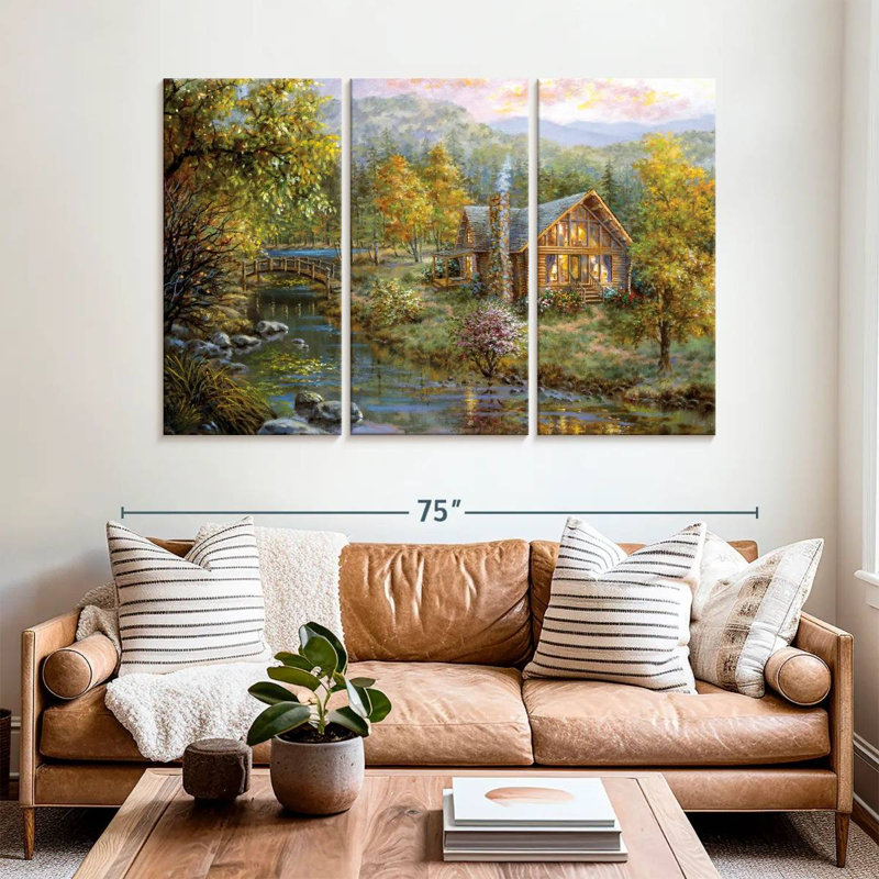 Lilie A Peaceful Grove, 42" H x 65" W