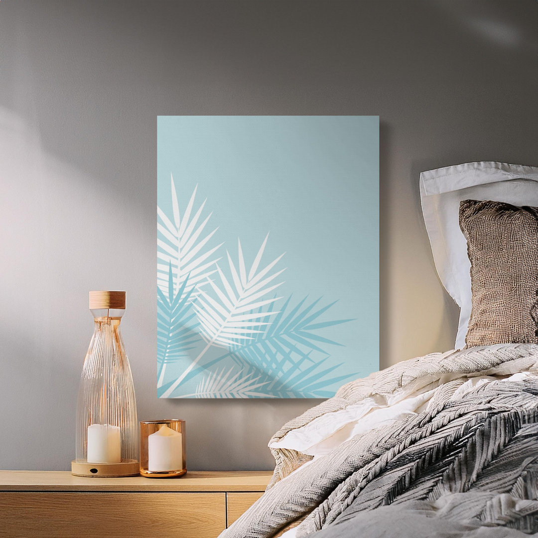 Minimalist Coastal Palm Leaf Wall Art