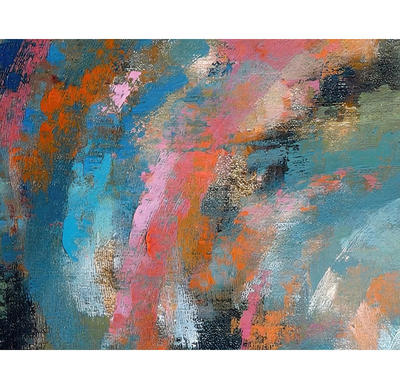 Abstrait 4, reproduction sur toile tendue, H 20 po x l 24 po x P 1,5 po