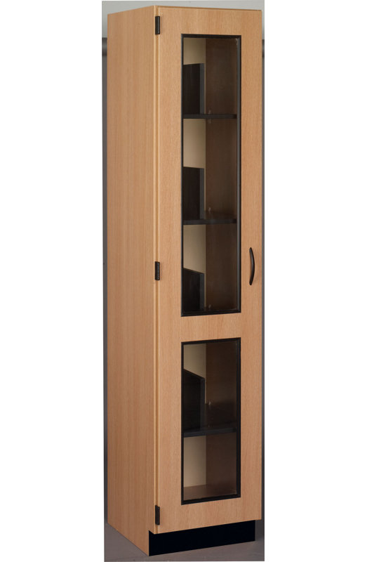 Armoire de classe à 12 compartiments Science, Chêne naturel