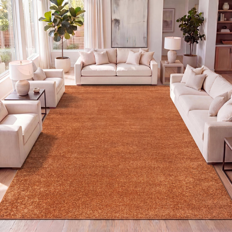 Tapis orange Antto, Rectangle 4 pi x 6 pi
