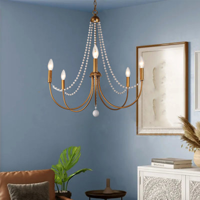 Lustre 5 lumières façon bougie