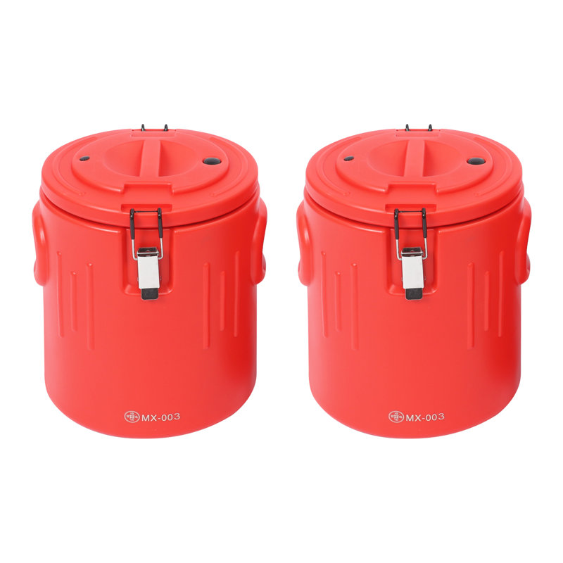 Paquet de 2 récipients à soupe isothermes en acier inoxydable de 5,28 gallons pour la restauration et les événements